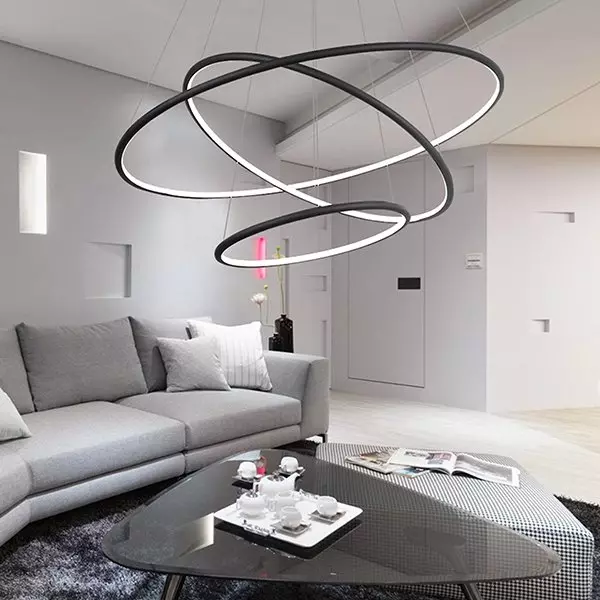 Pendelleuchte Led Ring No.3 80cm 3k schwarz