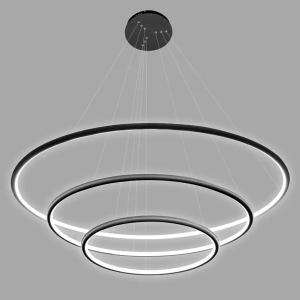 Pendelleuchte Led Ring No.3 80cm 3k schwarz