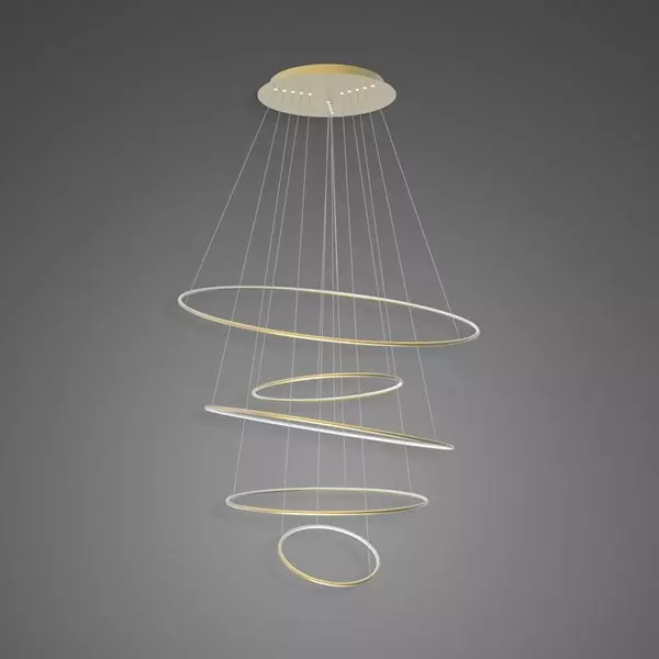 Pendelleuchte Led Ring No.5 120 cm 3k golden