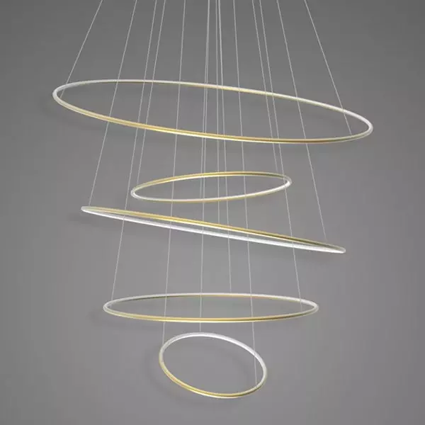 Pendelleuchte Led Ring No.5 120 cm 3k golden