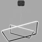 Altalova Design Pendelleuchte Led Quadrat No.2 schwarz 4k
