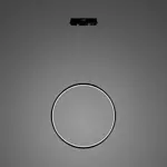 Pendelleuchte Led Ring No.1 X 60cm 4k Schwarz dimmable