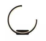 Wandlampe Led Ring no. 1 moon in 4k schwarz Altavola Design