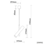 Pendant lamp LUNETTE No. 1 P  black set Altavola Design