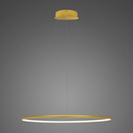 Pendant Lamp Led Ring No.1 Φ60 cm in 3k gold dimmable Altavola Design