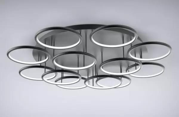 Deckenleuchte Led Ring 12 schwarz 3k