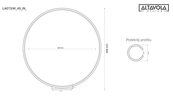 Wandlampe Led Ring No.1 120 cm 3k shwarz  dimmbar