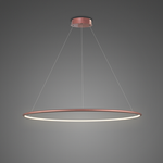 Pendant Lamp Led Ring No.1 Φ80 cm in 3k rose gold dimmable Altavola Design