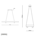 Led pendant light Spectra No.4  Altavola Design