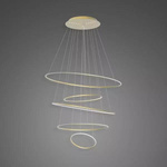 Pendelleuchte Led Ring No.5 120 cm 4k golden dimmbar