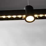 Pendant lamp LED Diamante No.3 100 cm black Altavola Design 
