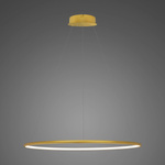 Pendant Lamp Led Ring No.1 Φ80 cm in 3k gold dimmable Altavola Design