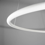 Pendant Lamp LINEA No.5 B Φ60/40 cm black&white 3k