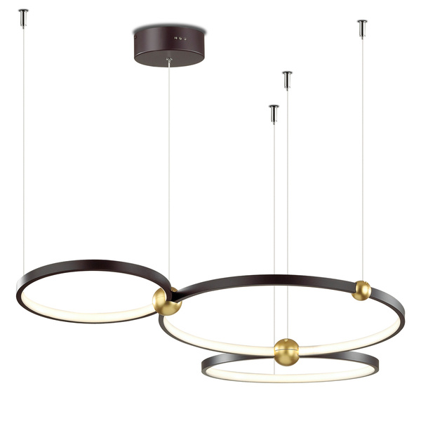 Led Pendelleuchte Aurora No.3 50 cm  3k schwarz