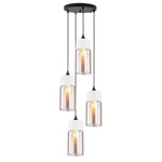 Manhattan Chic No.4 CO4 weiss amber - Leuchter