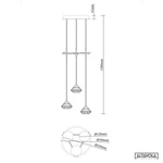 Pendant lamp TIFFANY No. 2 CO3 Altavola Design