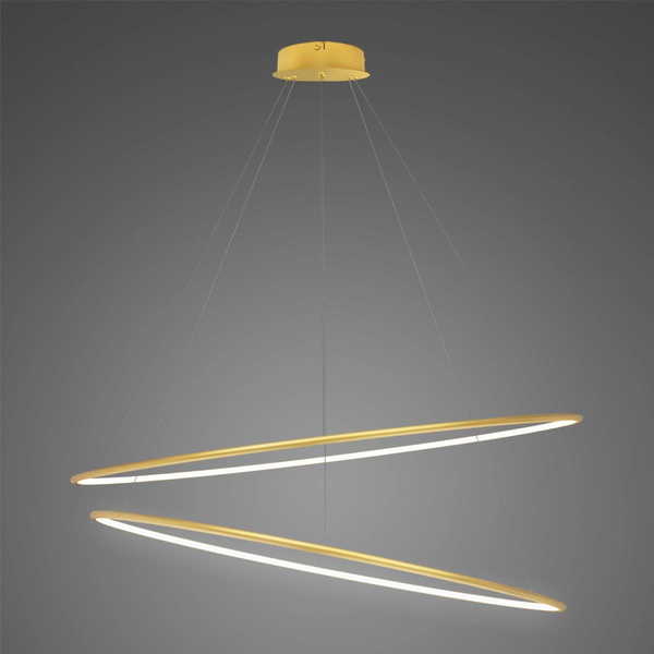 Altavola Design: Pendant Lamp Led Ring No. 2 Φ120 cm in 4k gold