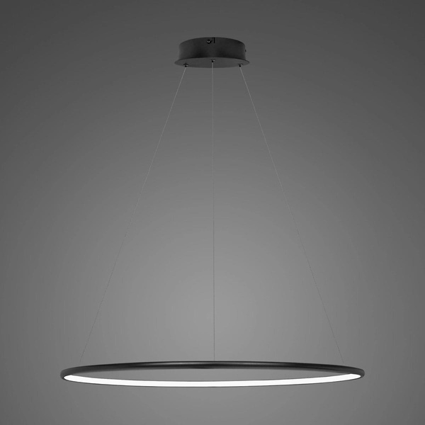 Pendant Lamp Led Ring No.1 Φ80  black in 4k dimmable Altavola Design