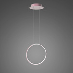 Pendant Lamp Led Ring No.1 X Φ40 cm in 4k rose gold dimmable Altavola Design