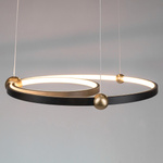  Led pendant light Aurora No.2 Φ50 cm  3k  black Altavola Design