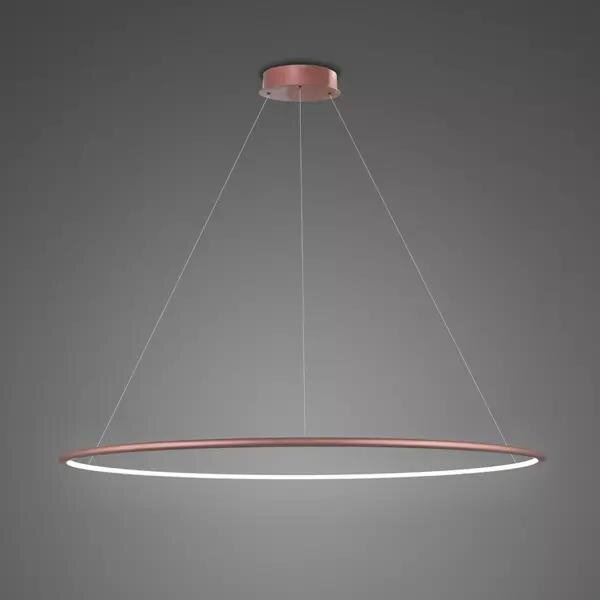 Pendant Lamp Led Ring No.1 Φ100 cm in 4k rose gold dimmable Altavola Design