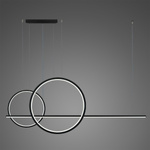 Pendelleuchte Led LINEA No.4 B 60/40cm schwarz 3k dimm