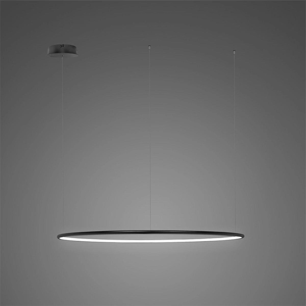 Pendant Lamp Led Ring No.1 CO Φ80 cm in 4k  black dimmable Altavola Design