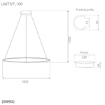 Pendelleuchte Led Ring No.1 100 cm 4k weiss