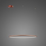 Pendant Lamp Led Ring No.1 Φ60 cm in 3k copper Altavola Design