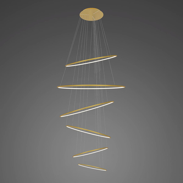 Pendelleuchte Led Ring No. 6 100 cm golden in 2,7K Dali