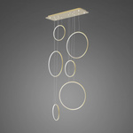 Altavola Design: Pendant Lamp Led Ring no. 8  90 cm in 3k -  gold