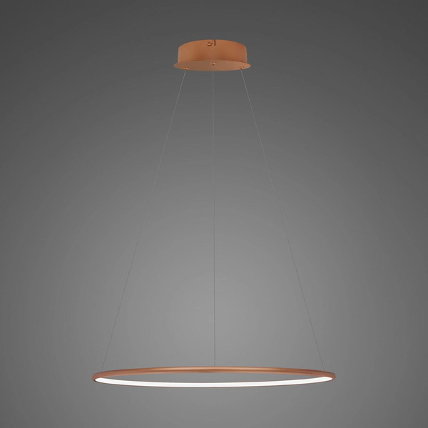 Pendant Lamp Led Ring No.1 Φ40 cm in 3k copper Altavola Design