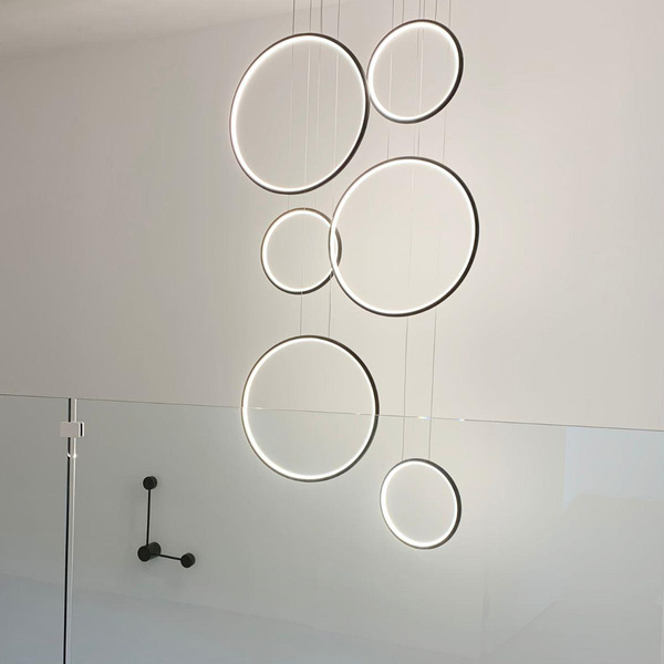 Pendelleuchte Led Ring no.8 90cm 4k weiss