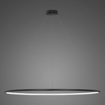 Pendant Lamp Led Ring No.1 Φ180 cm in 3k black dimmable Altavola Design