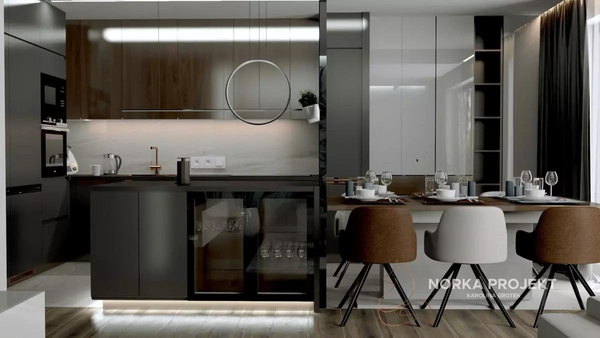 Pendelleuchte Led LINEA No.2 40cm 4k schwarz Dali