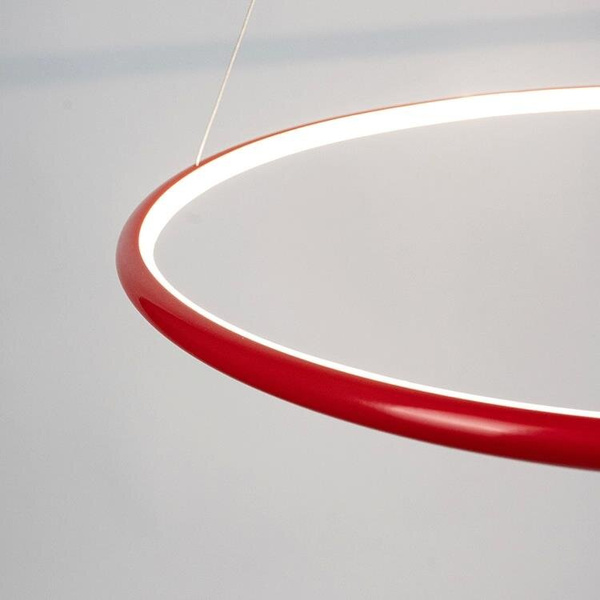 Pendant Lamp Led Ring No.1 Φ100 cm in 4k rose gold  Altavola Design