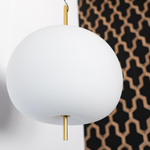 Exclusive LED hanging white gold lamp Apple P Altavola Design