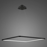 Pendant Lamp Led Quadrat No.1 60 cmin  3k black Altavola Design