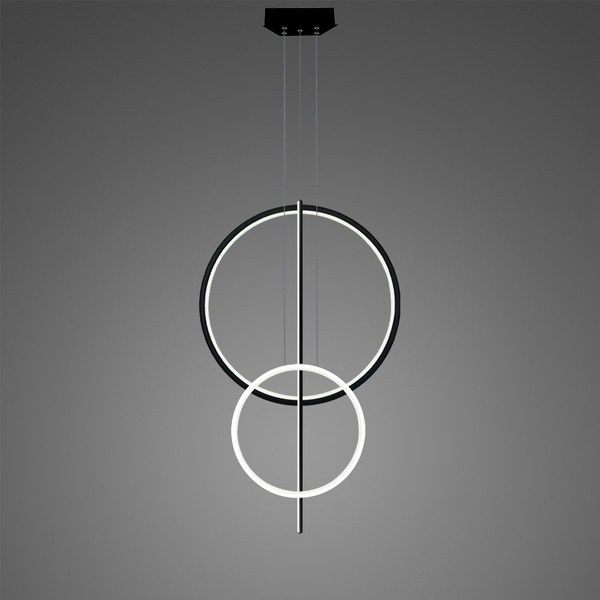 Pendant Lamp LINEA No.5 B Φ60/40 cm black&white 3k