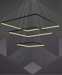 Pendant Lamp Led Quadrat No.3 in 4k black Altavola Design
