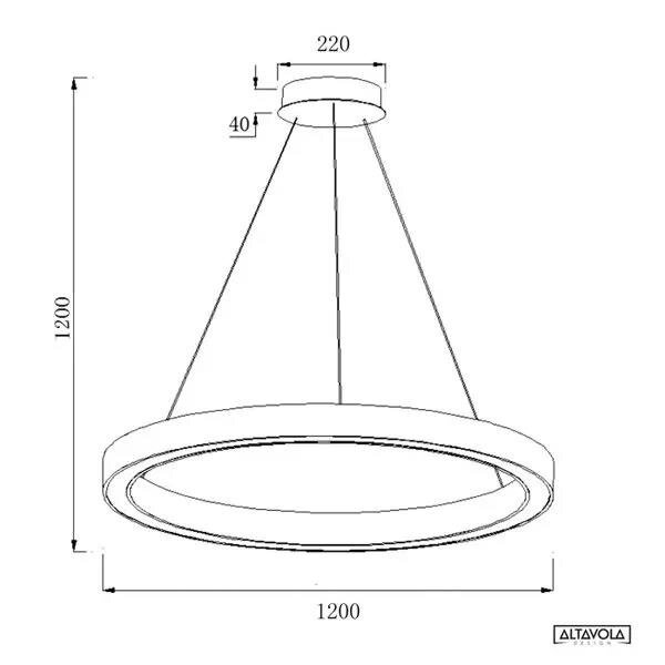 Led Pendelleuchte Billions No.4 120 cm - 3k golden