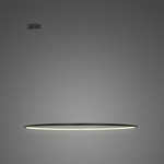 Pendant Lamp Led Ring No.1 CO Φ100 cm in 3k black dimmable Altavola Design