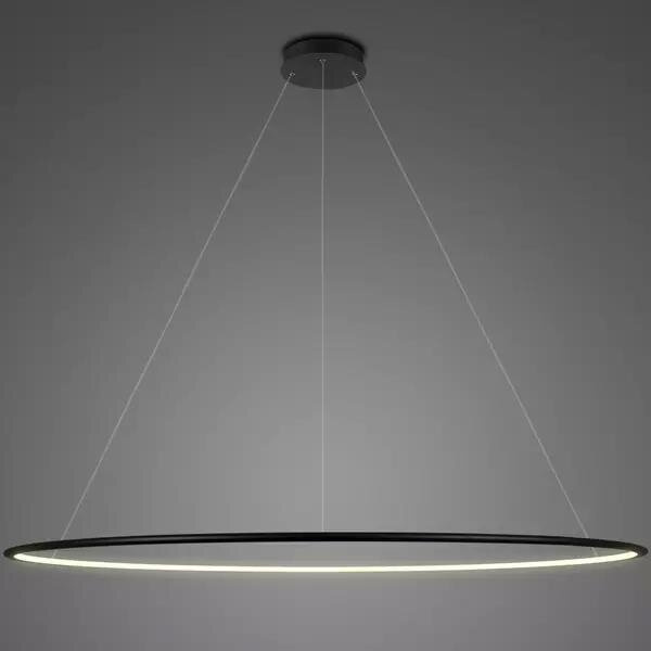 Pendant Lamp Led Ring No.1 Φ230 cm in 3k black dimmable Altavola Design