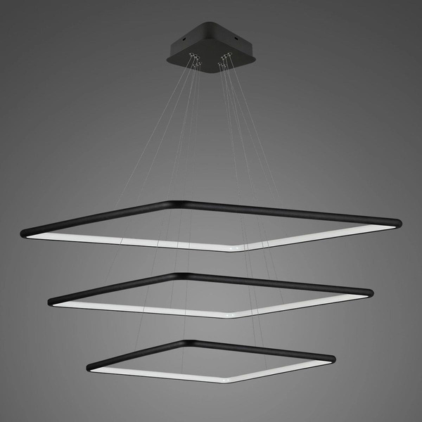 Pendant Lamp Led Quadrat No. 3  in 4k black dimmable Altavola Design