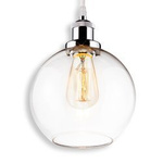 NEW YORK LOFT No. 2 CH  – Glass pendant lamp  Altavola Design