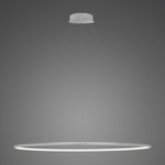 Pendant Lamp Led Ring No.1 Φ120 cm in 3k silver dimmable  Altavola Design