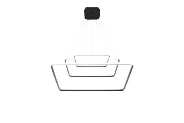 Pendant Lamp Led Quadrat No.3 black out 4k Altavola Design