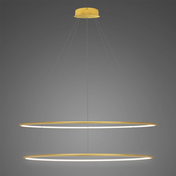 Altavola Design: Pendant Lamp Led Ring No. 2 Φ120 cm in 4k gold