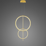 Pendant Lamp LINEA No.5 B Φ60/40 cm gold 3k Altavola Design