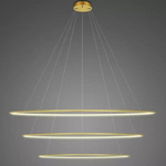 Pendant Lamp Led Ring No.3 Φ180 cm in 3k gold Altavola Design